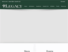Tablet Screenshot of legacypca.org